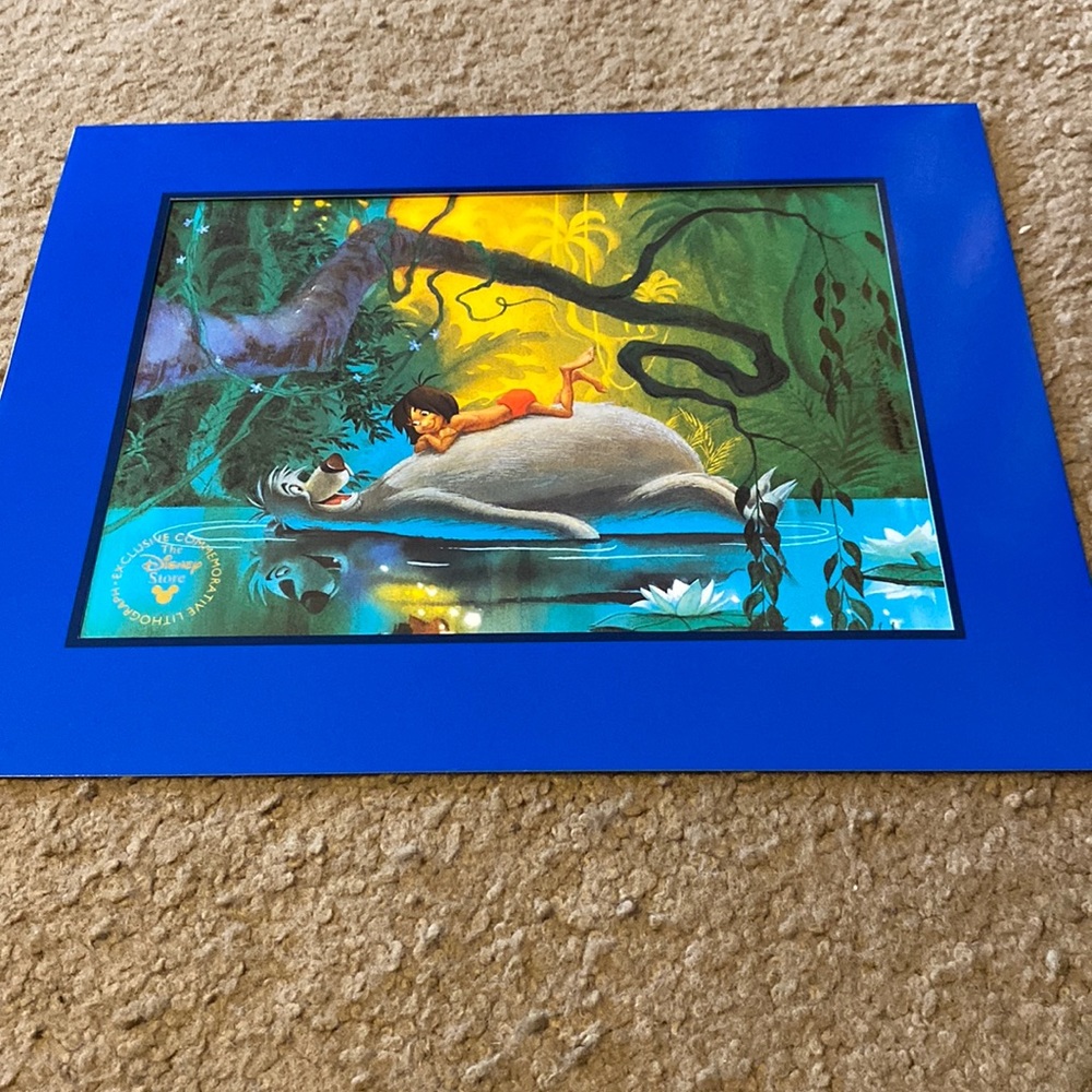 Exclusive Walt Disney Jungle Book Lithograph. Excellent condition.